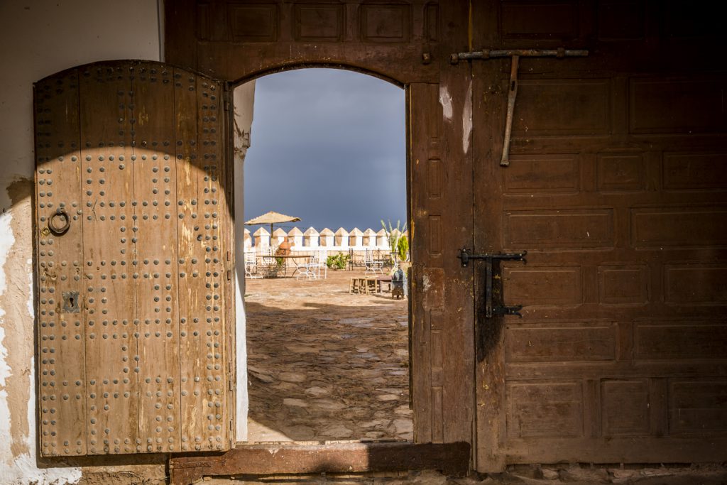 Kasbah Tifoultoute, ett slott där vi var de enda gästerna