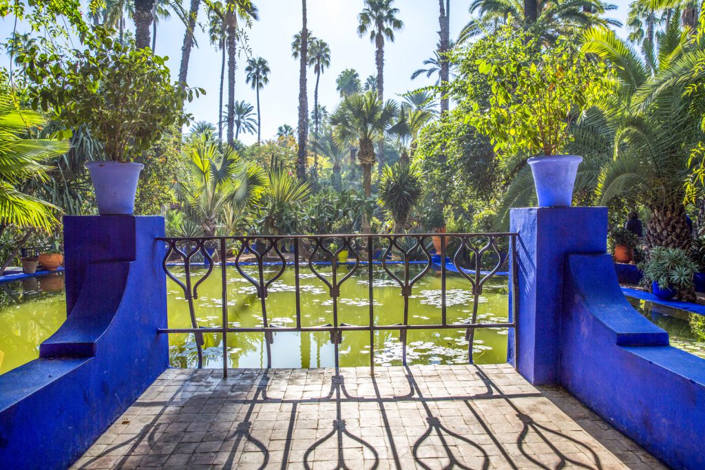 Yves Saint Lourent´s park Jardin Majorelle, väl värt ett besök