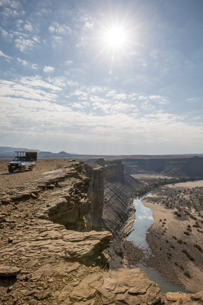 Halvvägs nere i Fish River Canyon. 