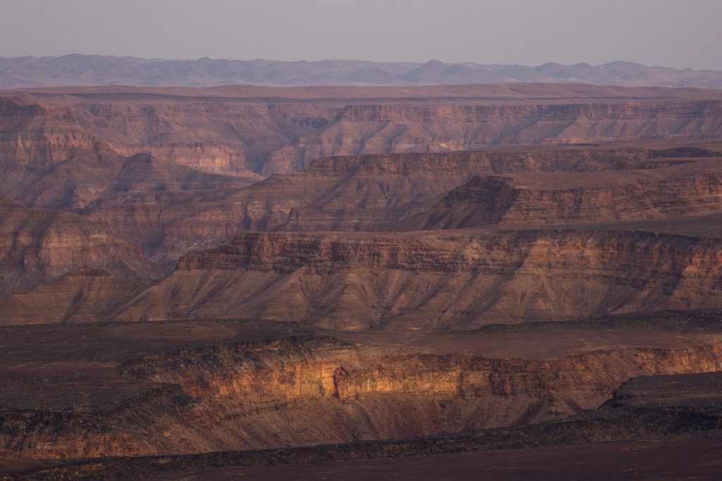 Vy från lodgen. Fish River Canyon - 160 km lång, 27 km bred