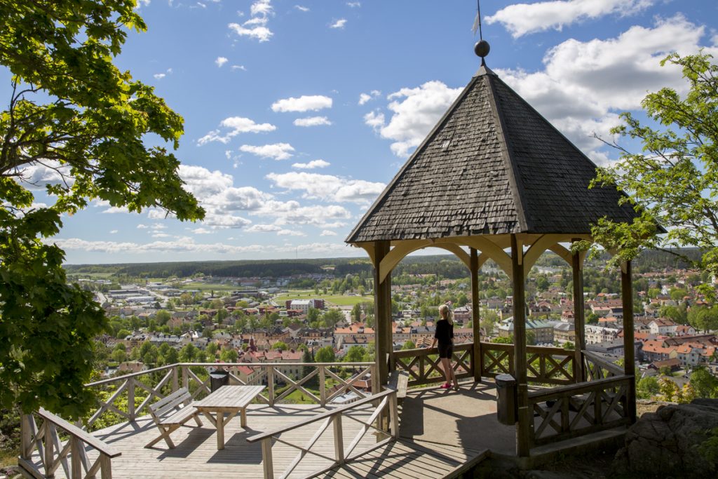 På Ramunderberget med utsikt över Söderköping 