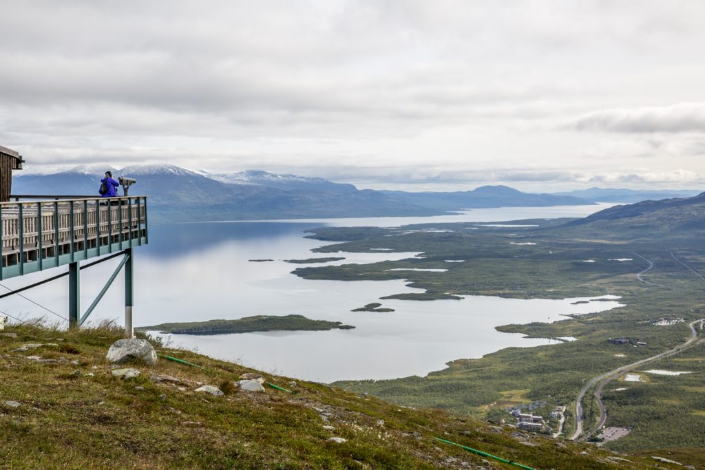 Vy över Torne träsk från Aurora Sky Station. Här är utmärkt att skåda norrsken