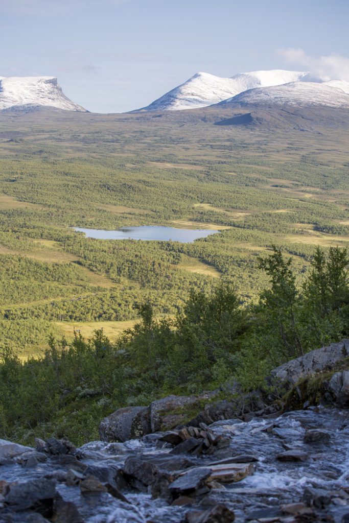 Rihtonjira forsar fram och Lapporten ståtar i bakgrunden