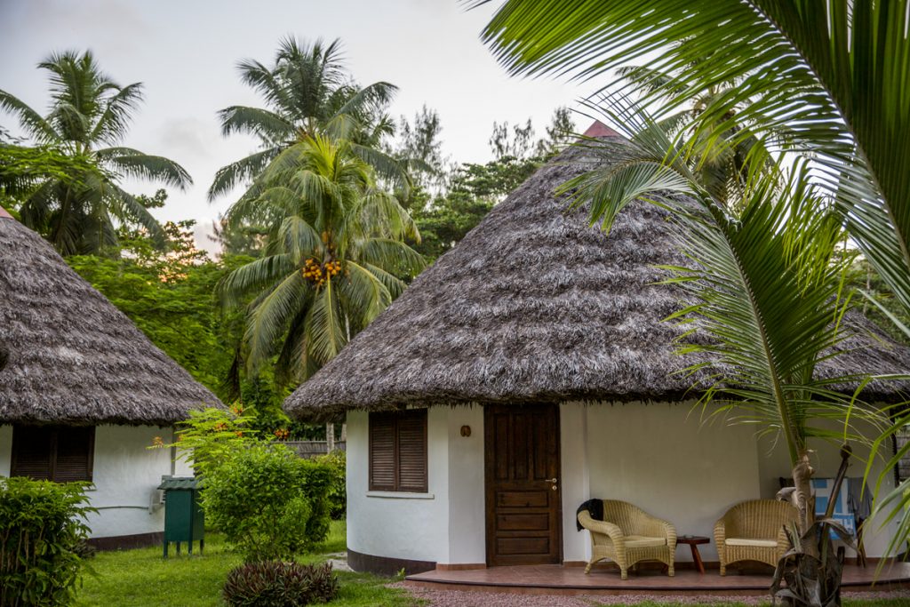 Vår bungalow närs stranden Anse Volbert