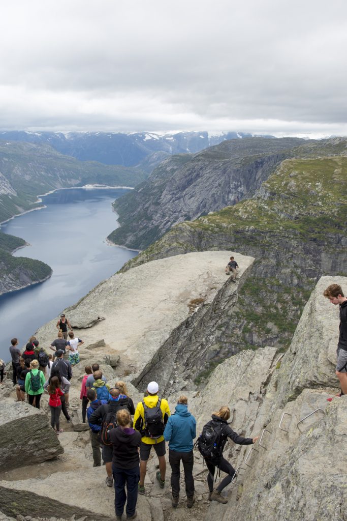 Kön till Trolltunga, idag var den ca 30 min när jag var där kl 9-10