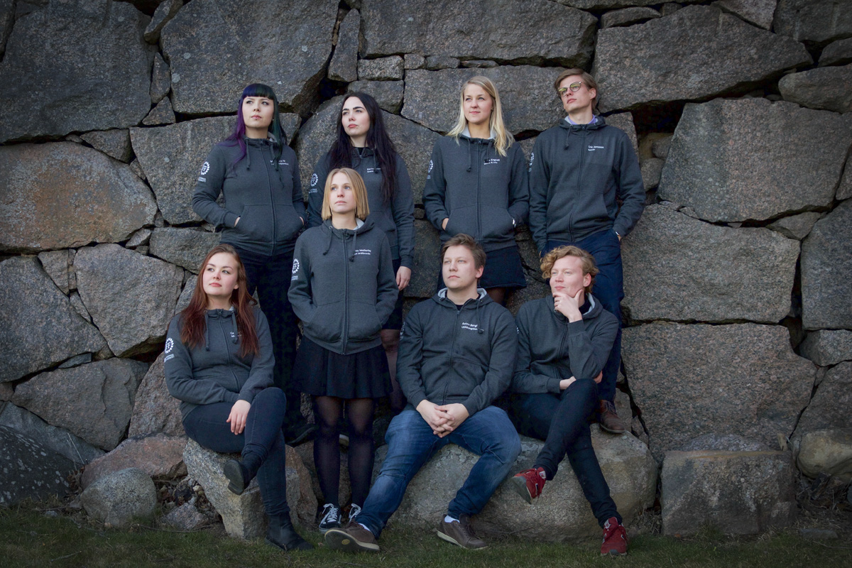 Gruppfoto på Linköpings Universitet
