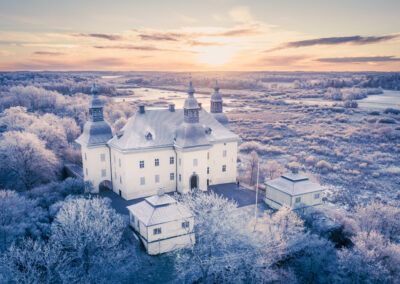 Ekenäs slott med drönare